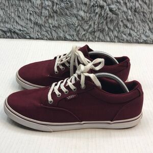 Vans Sneakers Burgandy Womens US Size 8 Canvas Comfort Shoes Tie